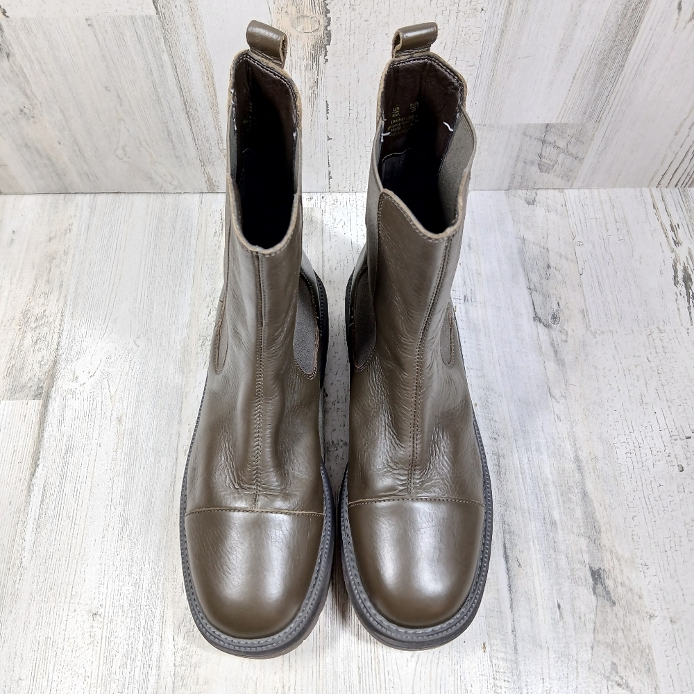Sam Edelman Wellington Women's Brown Lug Sole Ankle Boots #1116 - Picture 3 of 11